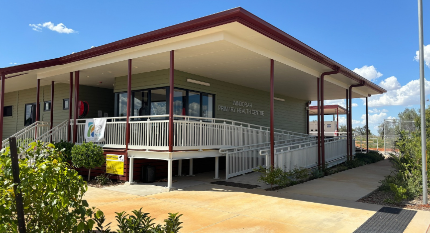 A photo of a modern building.