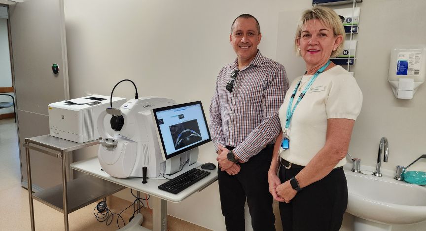 Image for New equipment allows visiting ophthalmology clinic to go ahead